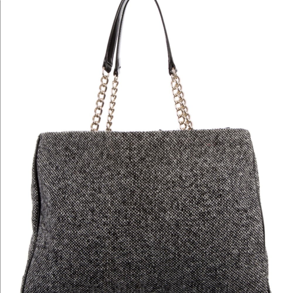 Kate Spade New York Tweed & Patent leather tote